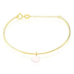 Histoire D'Or Bracelet Jonc Ida Coeur Or Jaune