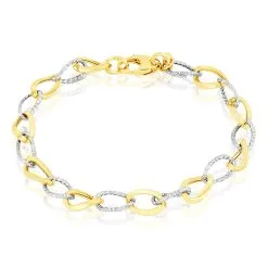 Histoire D'Or Bracelet Maille Or Bicolore