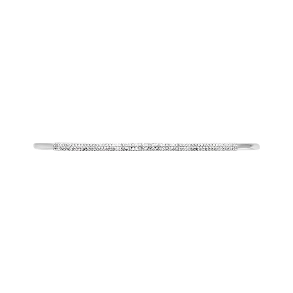 Histoire D'Or Bracelet Jonc Hermia Blanc Diamant Blanc – Image 2