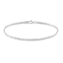 Histoire D'Or Bracelet Ivy Maille Haricot Or Blanc