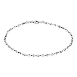 Histoire D'Or Bracelet Carlo Maille Marine Ronde Or Blanc