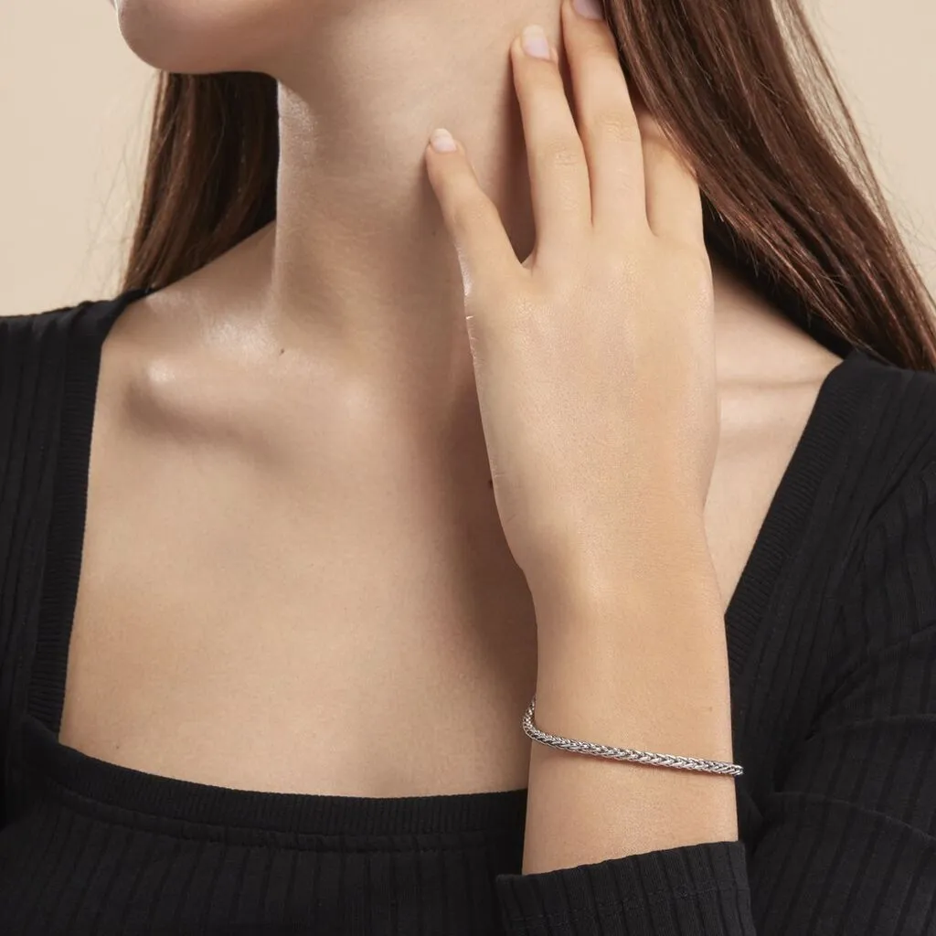 Histoire D'Or Bracelet Jayna Maille Palmier Or Blanc – Image 3