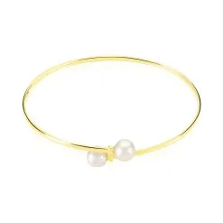 Histoire D'Or Bracelet Jonc Sammy Or Jaune Perle De Culture