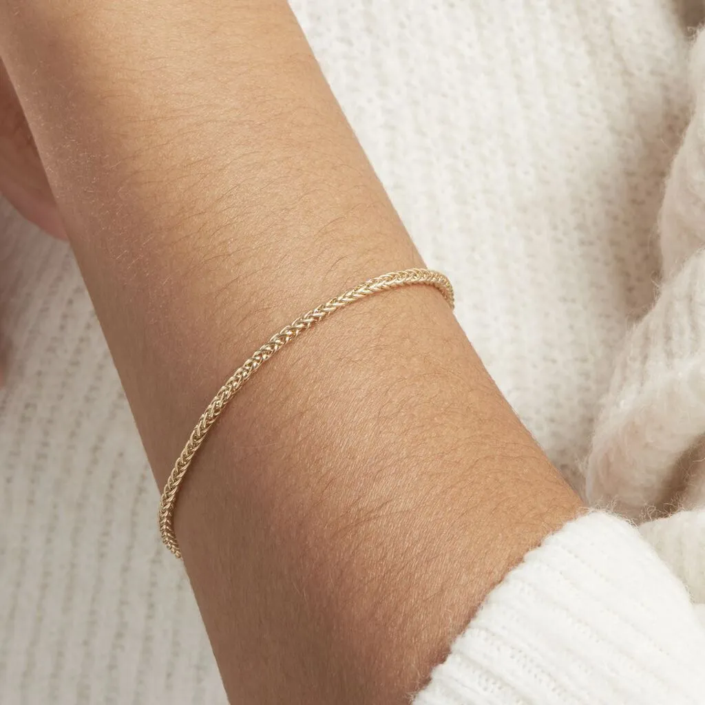 Histoire D'Or Bracelet Jayna Maille Palmier Or Jaune – Image 5