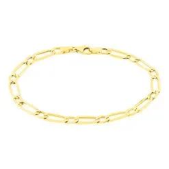 Histoire D'Or Bracelet Ophelio Maille Alternee 1/1 Or Jaune