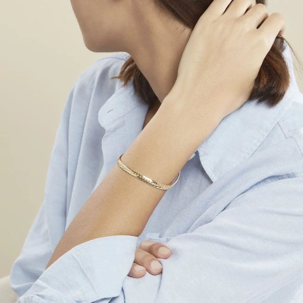 Histoire D'Or Bracelet Izel Maille Anglaise Or Jaune – Image 4