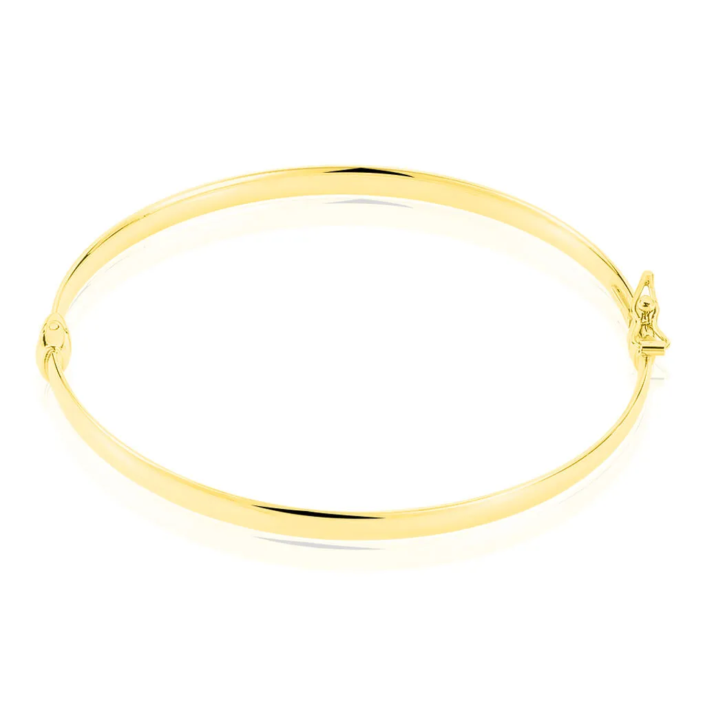 Histoire D'Or Bracelet Jonc Cynthia Fil Plat Lisse Or Jaune