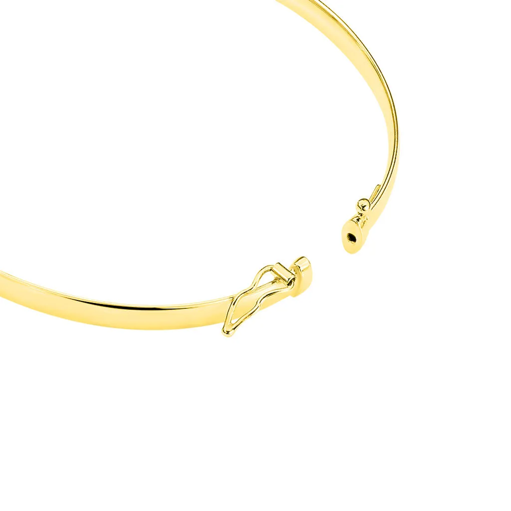 Histoire D'Or Bracelet Jonc Cynthia Fil Plat Lisse Or Jaune – Image 2