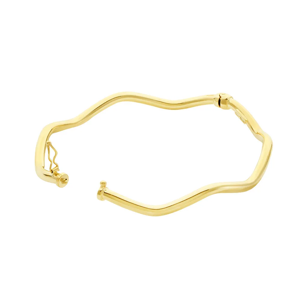 Histoire D'Or Bracelet Jonc Jennie Ondule Or Jaune – Image 2