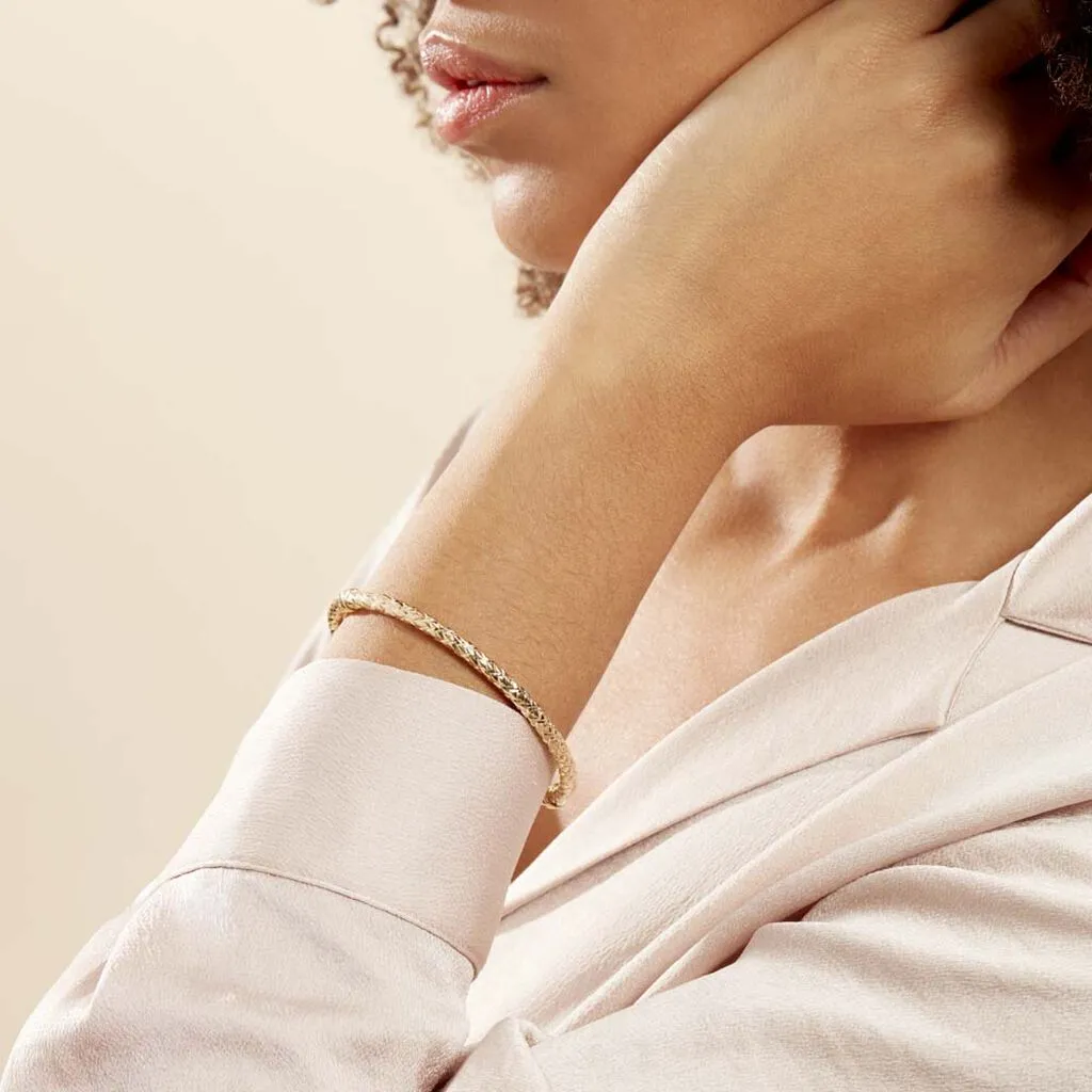 Histoire D'Or Bracelet Jonc Jennie Diamante Or Jaune – Image 4