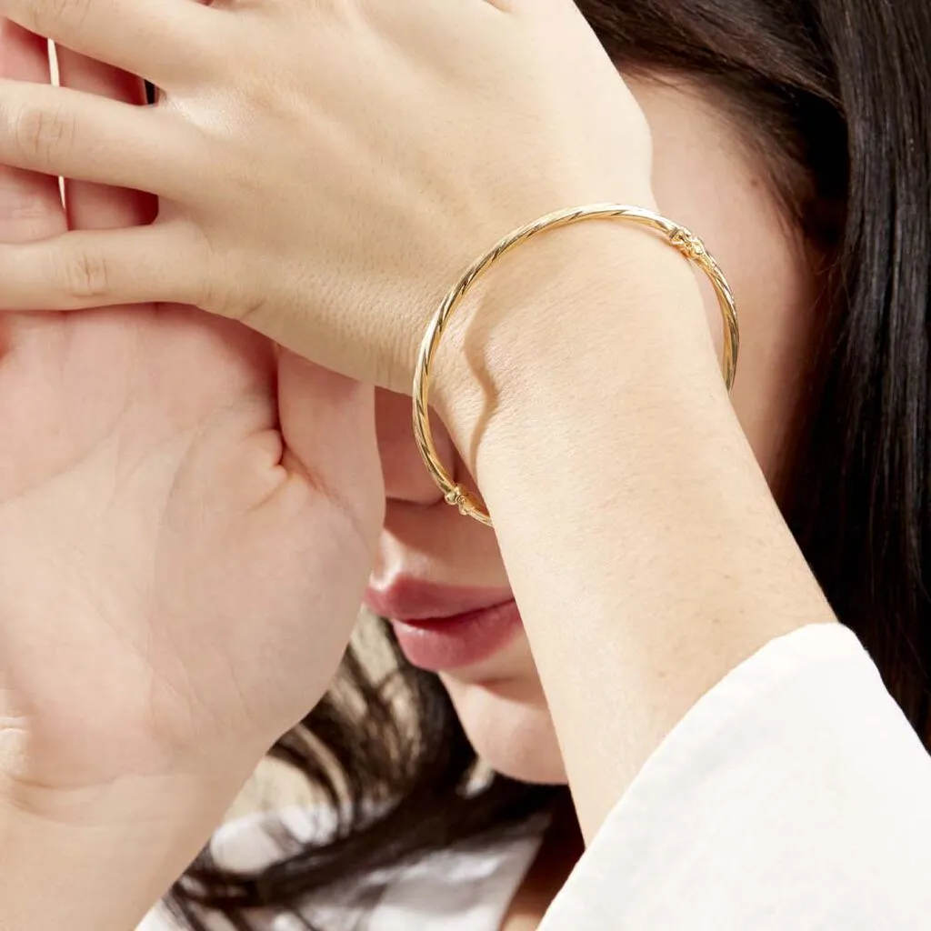 Histoire D'Or Bracelet Jonc Anaisaae Torsade Or Jaune – Image 3