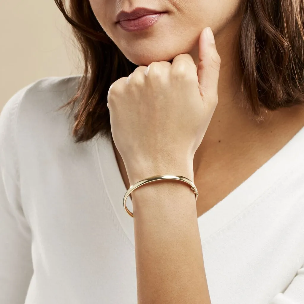 Histoire D'Or Bracelet Jonc Cynthia Fil Flexible Or Jaune – Image 3