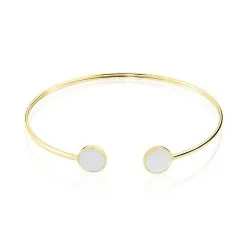Histoire D'Or Bracelet Jonc Heida Or Jaune Nacre
