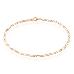 Histoire D'Or Bracelet Ophelio Maille Alternee 1/1 Or Rose
