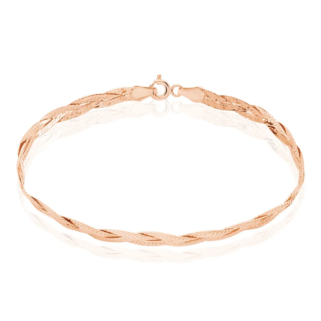 Histoire D'Or Bracelet Anaisaae Tresse Or Rose