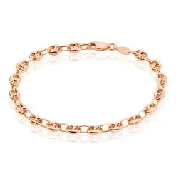 Histoire D'Or Bracelet Dami Maille Grain De Cafe Or Rose