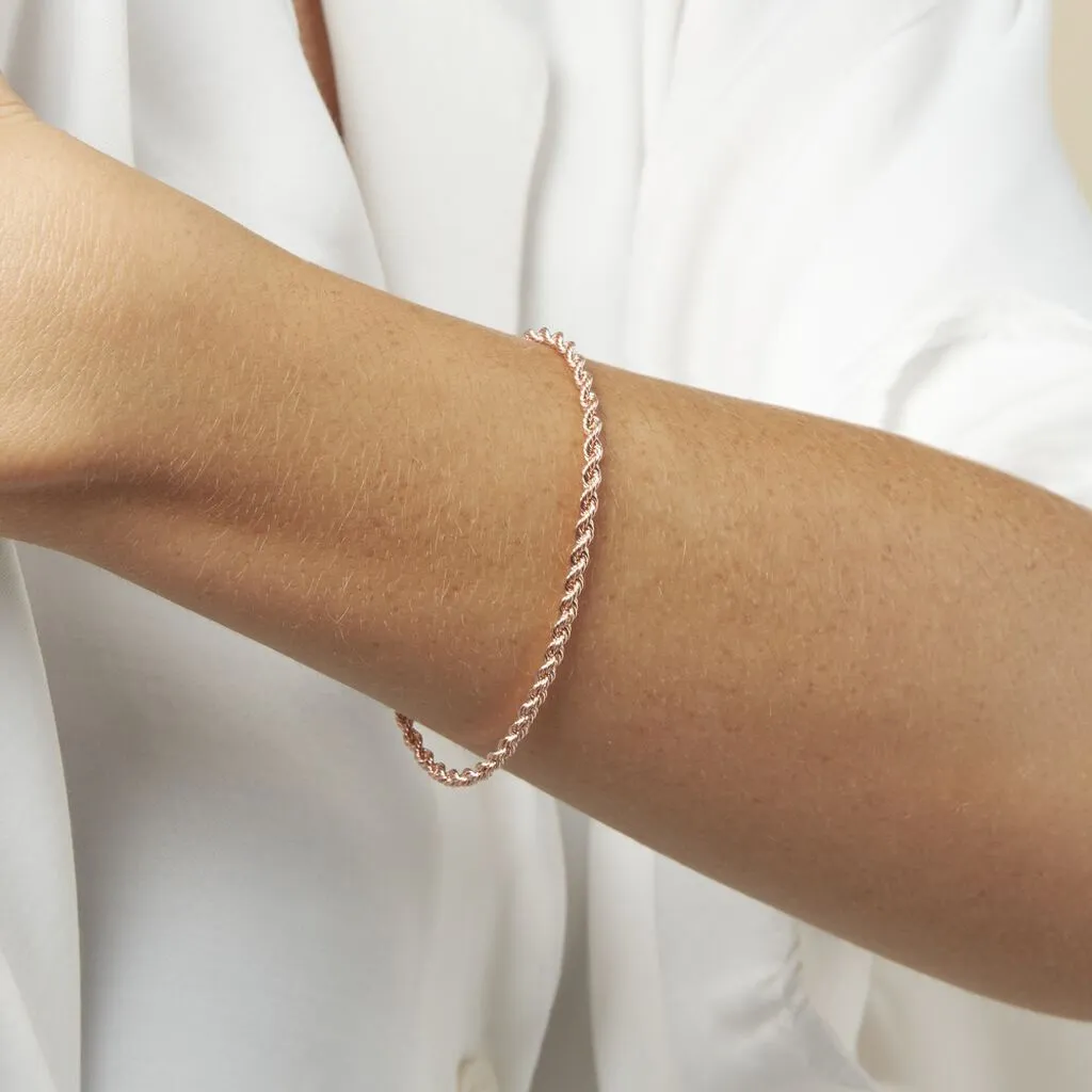 Histoire D'Or Bracelet Jerry Maille Corde Or Rose – Image 5