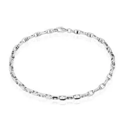 Histoire D'Or Bracelet Carlo Maille Marine Ronde Or Blanc