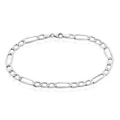 Histoire D'Or Bracelet Cameo Alternee 1/3 Or Blanc