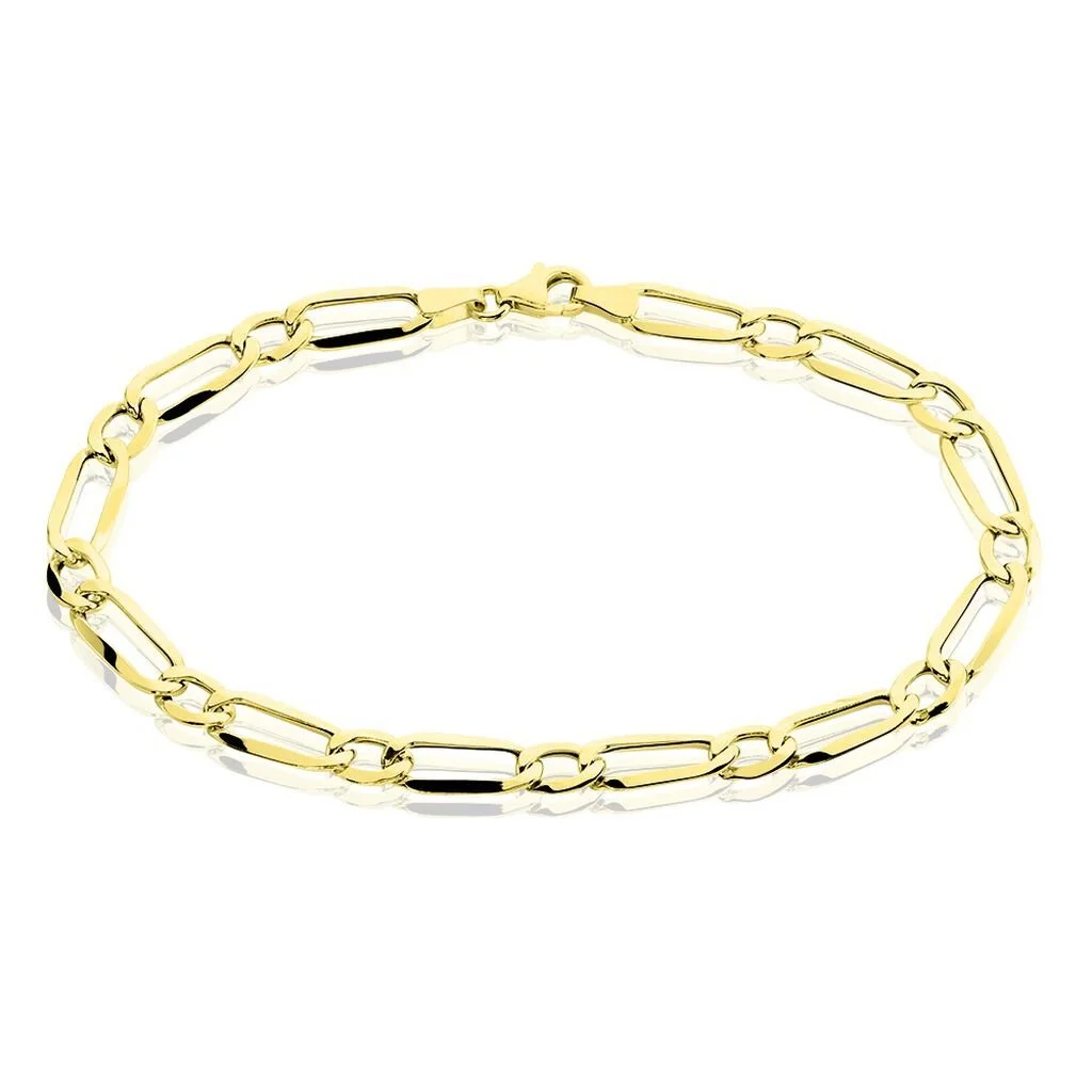 Histoire D'Or Bracelet Ophelio Maille Alternee 1/1 Or Jaune