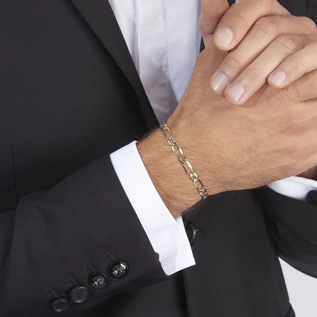 Histoire D'Or Bracelet Ophelio Maille Alternee 1/1 Or Jaune – Image 4