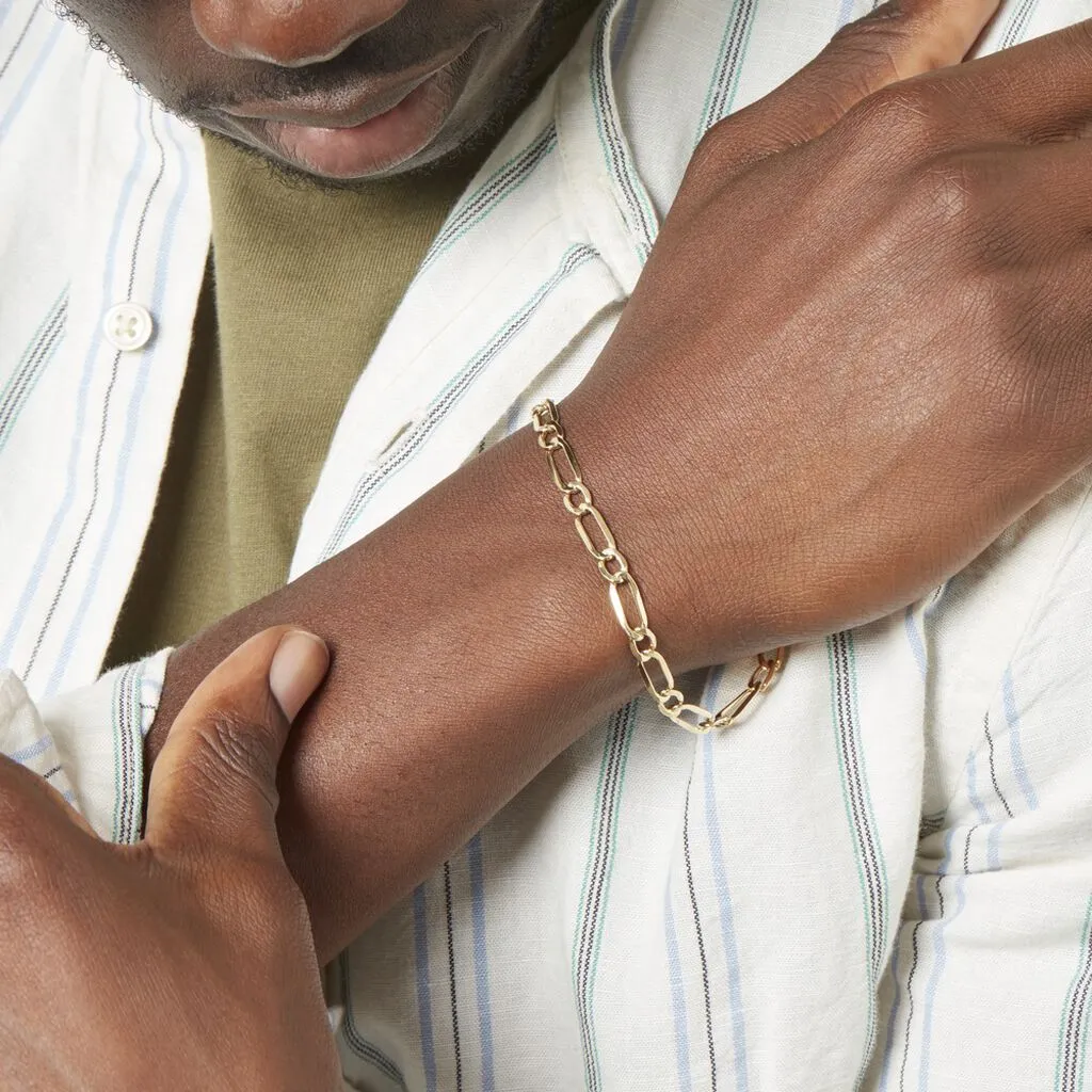 Histoire D'Or Bracelet Ophelio Maille Alternee 1/1 Or Jaune – Image 5