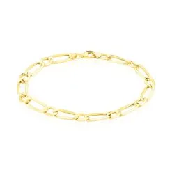 Histoire D'Or Bracelet Ophelio Maille Alternee 1/1 Or Jaune