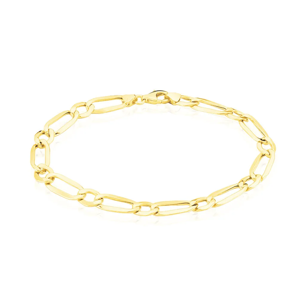 Histoire D'Or Bracelet Ophelio Maille Alternee 1/1 Or Jaune