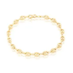 Histoire D'Or Bracelet Dami Maille Grain De Cafe Or Jaune