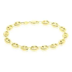 Histoire D'Or Bracelet Dami Maille Grain De Cafe Or Jaune