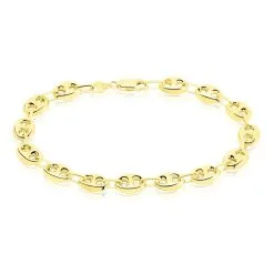 Histoire D'Or Bracelet Dami Maille Grain De Café Or Jaune