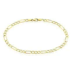 Histoire D'Or Bracelet Cameo Maille Alternée 1/3 Or Jaune