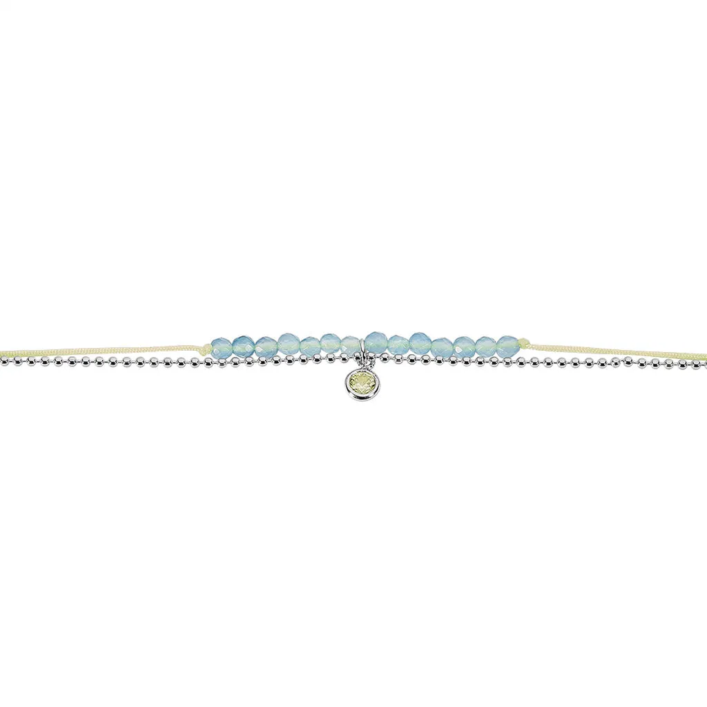 Histoire D'Or Bracelet Rafaela Argent Blanc Agate Et Oxyde De Zirconium – Image 2