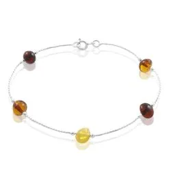 Histoire D'Or Bracelet Argent Blanc Siaae Ambres