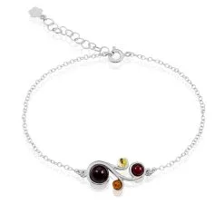 Histoire D'Or Bracelet Alexa Argent Blanc Ambre