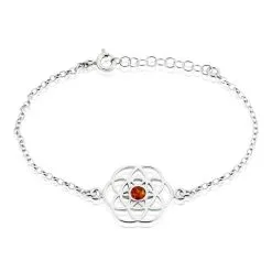 Histoire D'Or Bracelet Argent Blanc Aeson Ambre