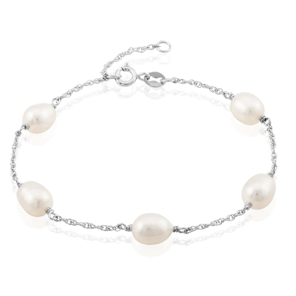 Histoire D'Or Bracelet Perlita Argent Blanc Perle De Culture