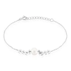 Histoire D'Or Bracelet Giacobbe Argent Blanc Perle De Culture