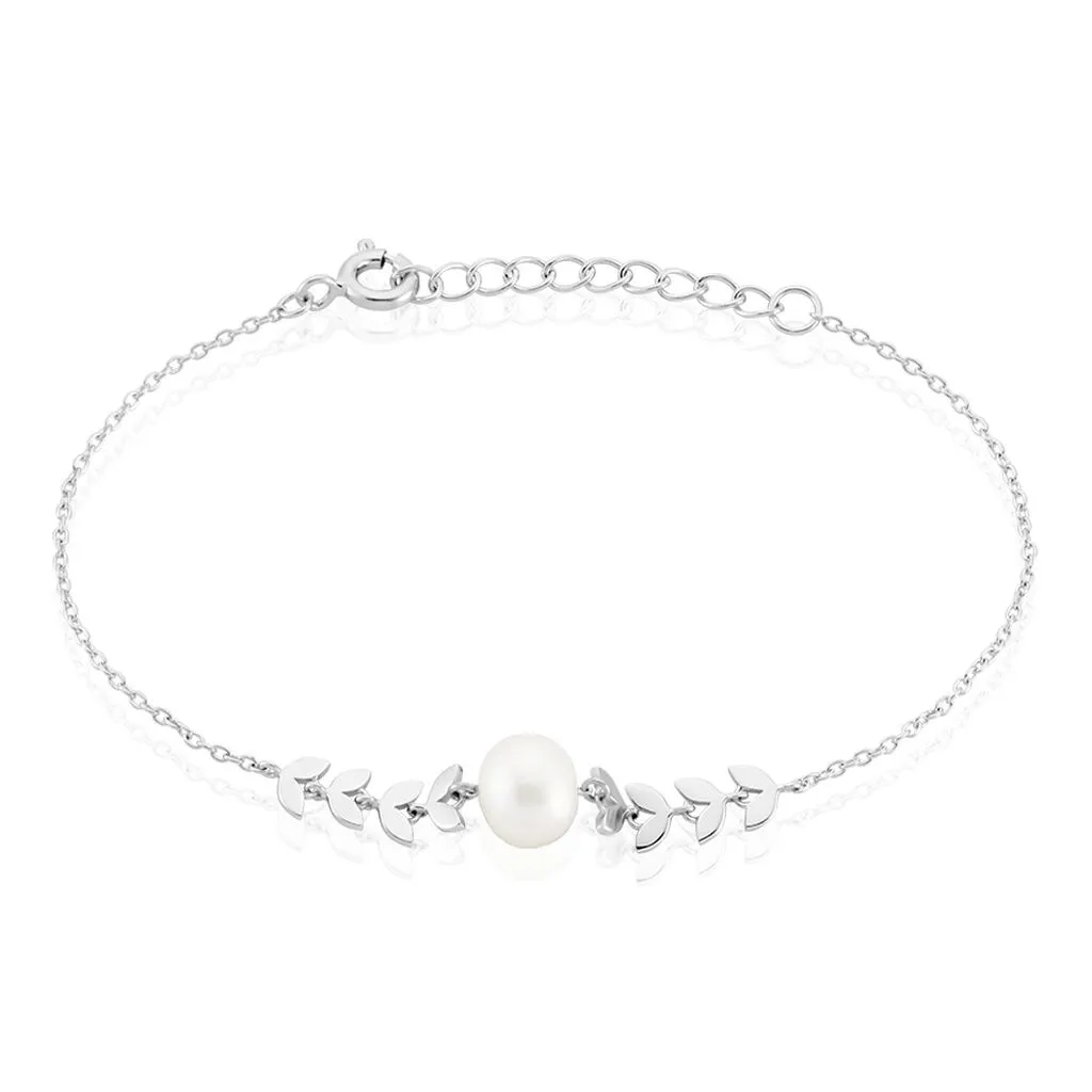 Histoire D'Or Bracelet Giacobbe Argent Blanc Perle De Culture