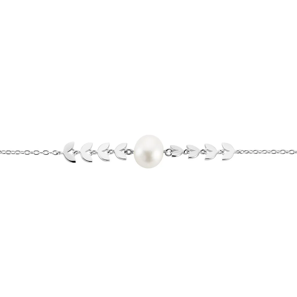 Histoire D'Or Bracelet Giacobbe Argent Blanc Perle De Culture – Image 2