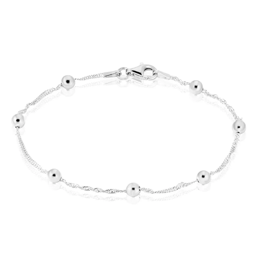 Histoire D'Or Bracelet Amarylis Argent Blanc