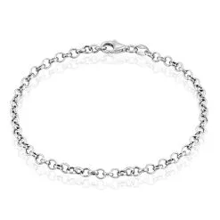 Histoire D'Or Bracelet Carola Maille Jaseron Argent Blanc