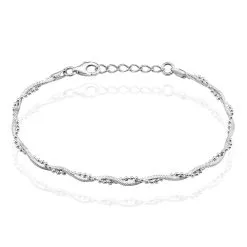 Histoire D'Or Bracelet Cathel Argent Blanc
