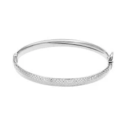 Histoire D'Or Bracelet Jonc Esmee Argent Blanc