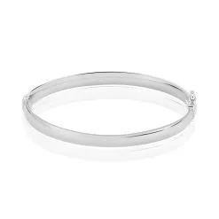 Histoire D'Or Bracelet Jonc Thaira Argent Blanc