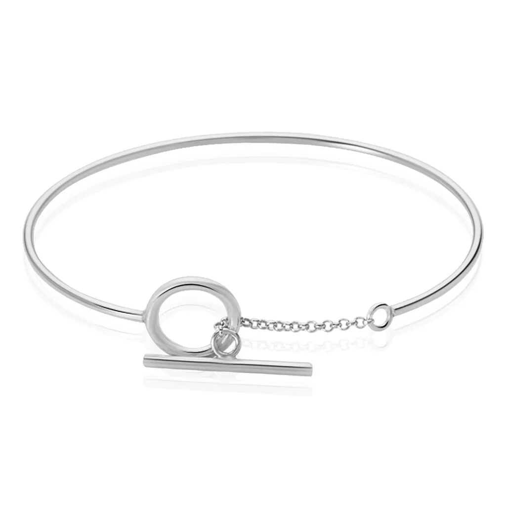 Histoire D'Or Bracelet Jonc Marie-capucine Argent Blanc