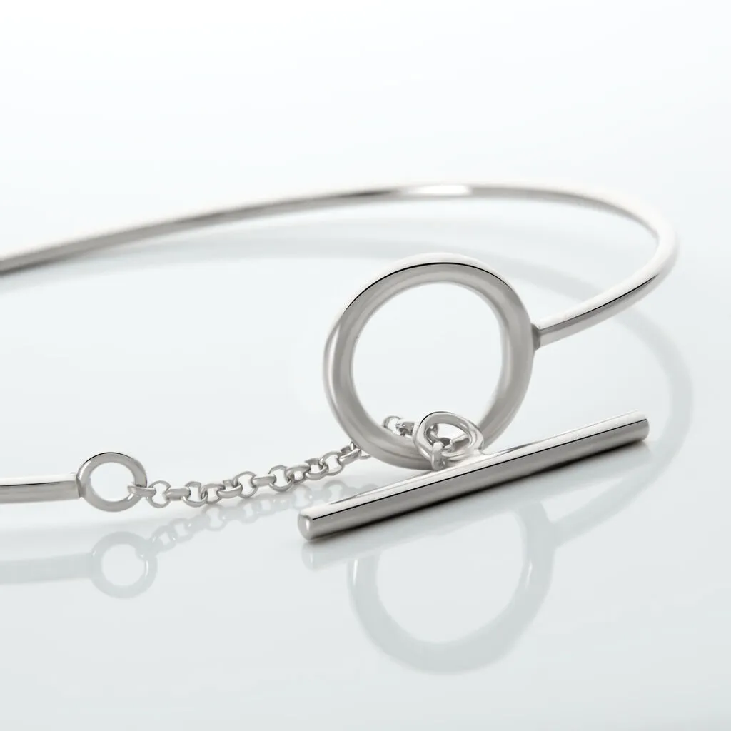 Histoire D'Or Bracelet Jonc Marie-capucine Argent Blanc – Image 3