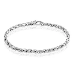 Histoire D'Or Bracelet Argent Blanc Savanne