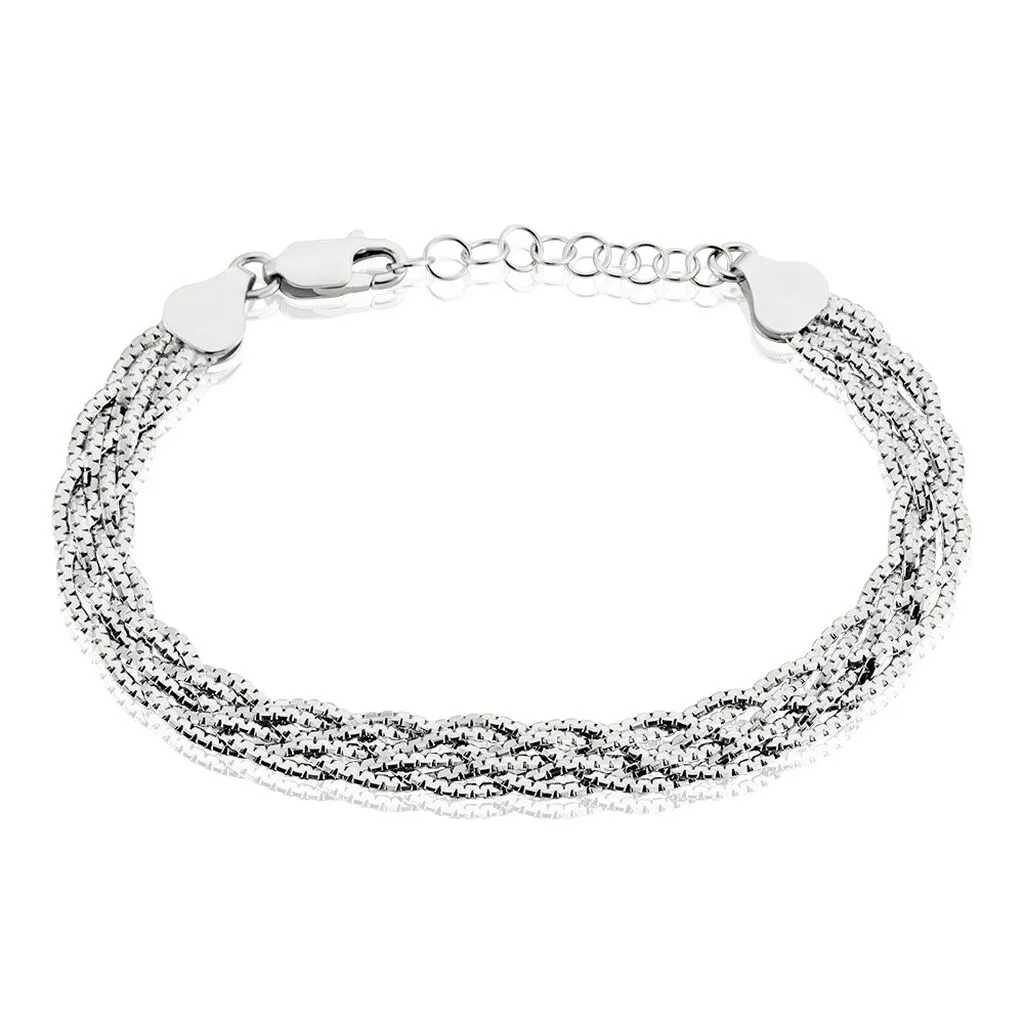 Histoire D'Or Argent Blanc Elae Maille Tresse