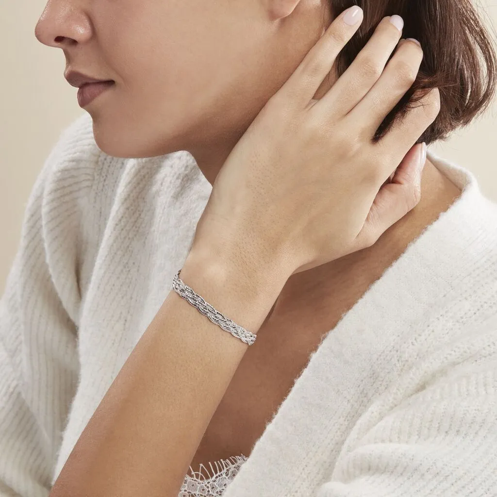 Histoire D'Or Argent Blanc Elae Maille Tresse – Image 3